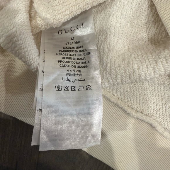 Gucci Multicolor Logo Cream Hoodie - Picture 6 of 6